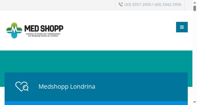 Screenshot of medshopplondrina.com.br
