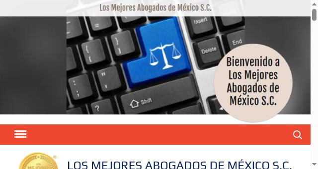 Screenshot of mejoresabogados.mx