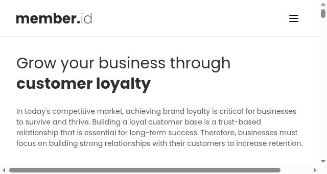 Screenshot of member.id