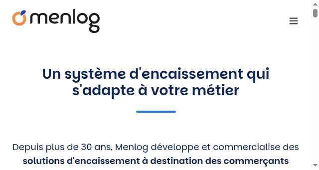 Screenshot of menlog.fr
