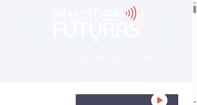 Screenshot of mentesfuturas.com