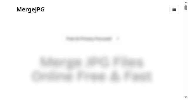 Screenshot of merge-jpg.app