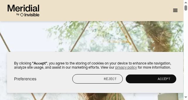 Screenshot of meridial.ai