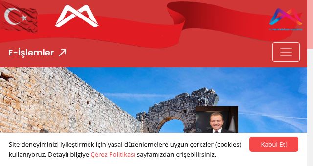 Screenshot of mersin.bel.tr