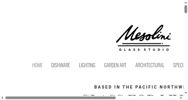 Screenshot of mesolini.com