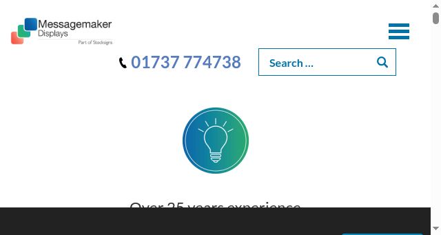 Screenshot of messagemaker.co.uk