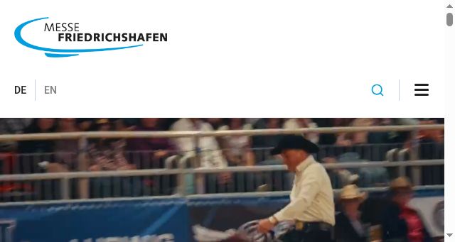 Screenshot of messe-friedrichshafen.de