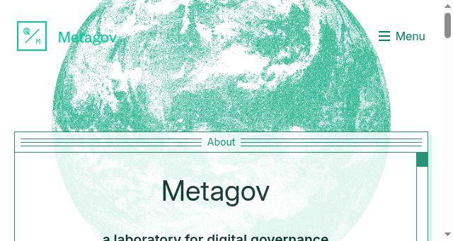 Screenshot of metagov.org