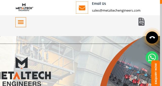 Screenshot of metaltechengineers.com