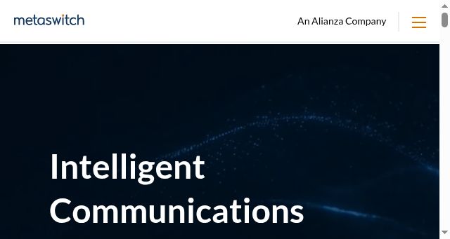Screenshot of metaswitch.com