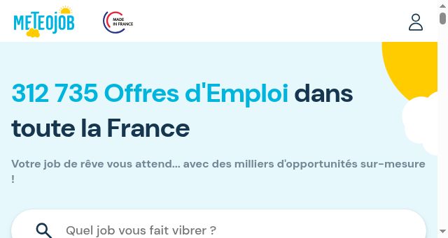 Screenshot of meteojob.com