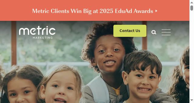 Screenshot of metricmarketing.ca