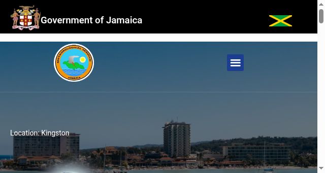 Screenshot of metservice.gov.jm