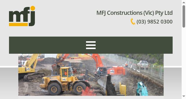 Screenshot of mfjcon.com.au