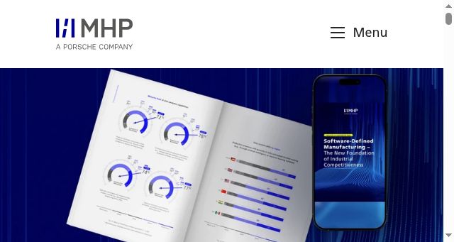 Screenshot of mhp.com