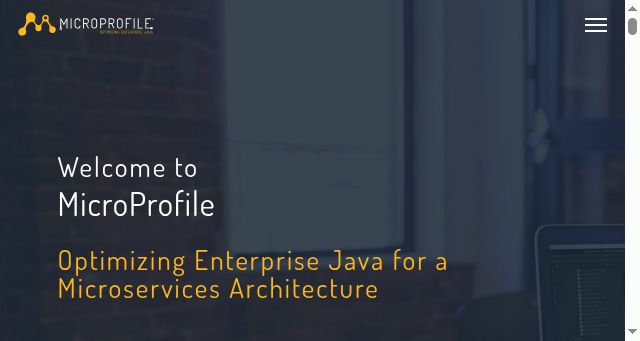 Screenshot of microprofile.io