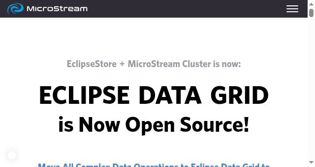 Screenshot of microstream.one