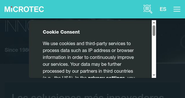 Screenshot of microtec.com