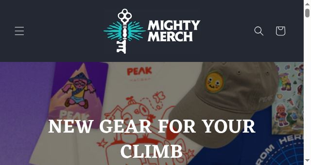 Screenshot of mightymerch.store