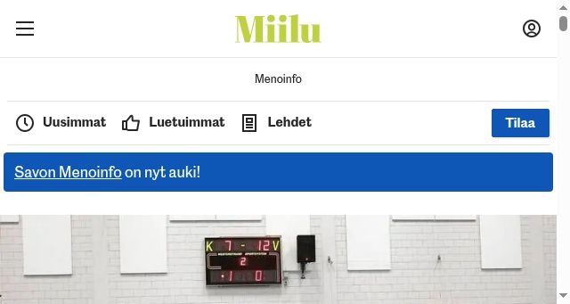 Screenshot of miilu.fi