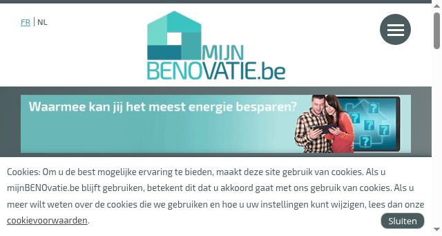 Screenshot of mijnbenovatie.be