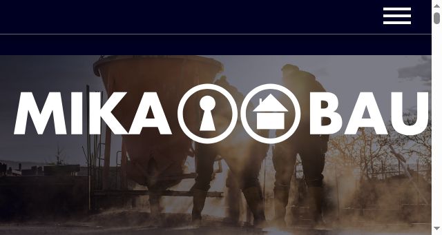 Screenshot of mika-bau.de