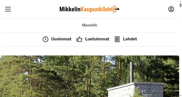 Screenshot of mikkelinkaupunkilehti.fi