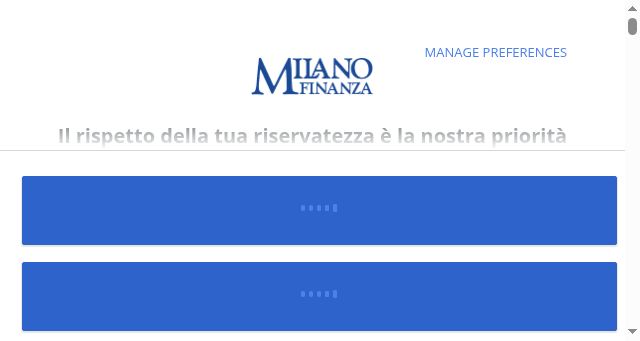 Screenshot of milanofinanza.it
