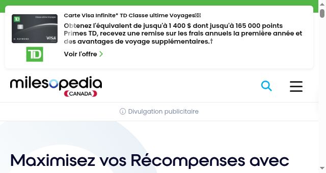 Screenshot of milesopedia.com