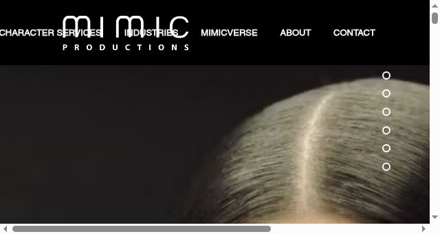 Screenshot of mimicproductions.com