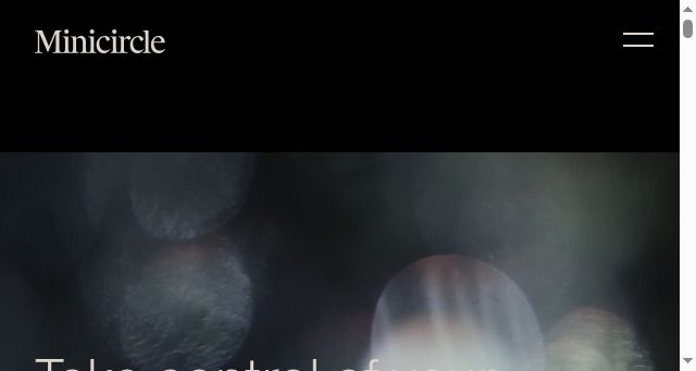 Screenshot of minicircle.io