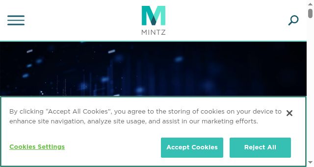 Screenshot of mintz.com