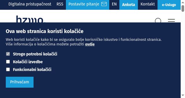 Screenshot of mirovinsko.hr