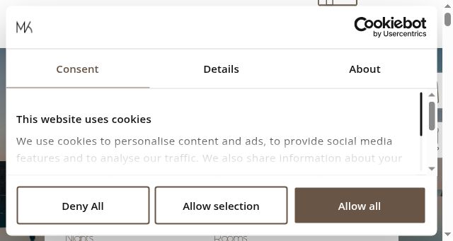Screenshot of mkhotelcollection.gr