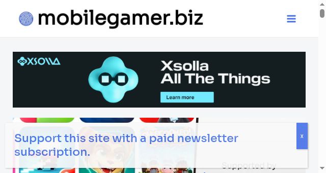 Screenshot of mobilegamer.biz