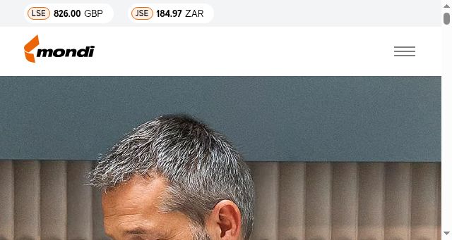 Screenshot of mondigroup.com