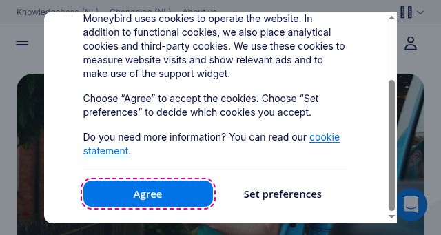 Screenshot of moneybird.com