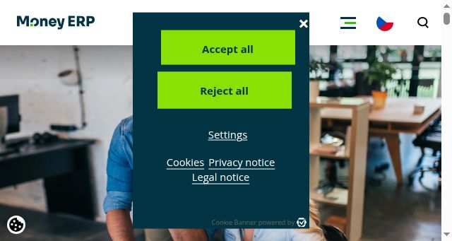 Screenshot of moneyerp.com