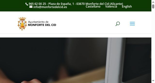 Screenshot of monfortedelcid.es