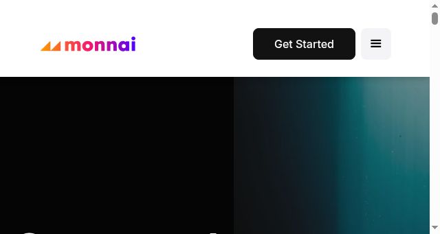 Screenshot of monnai.com