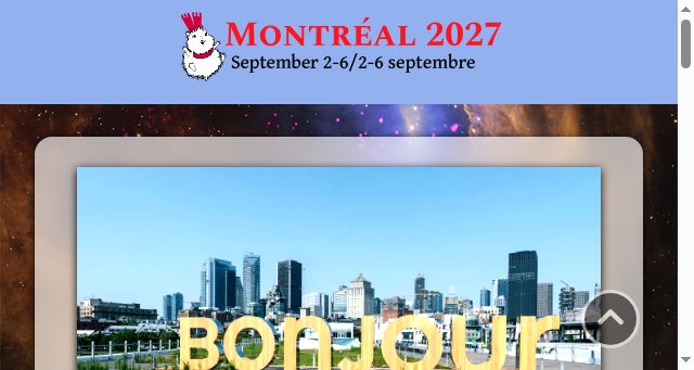 Screenshot of montreal2027.ca
