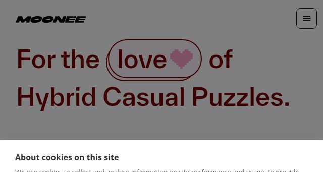 Screenshot of moonee.io