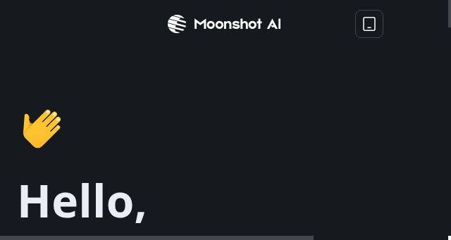 Screenshot of moonshot.ai