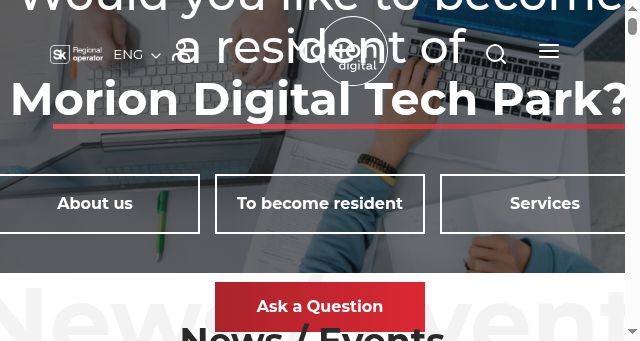 Screenshot of morion.digital