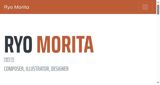 Screenshot of morita-ryo.com