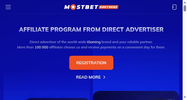Screenshot of mostbet.partners