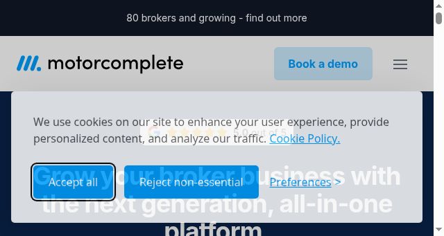 Screenshot of motorcomplete.co.uk