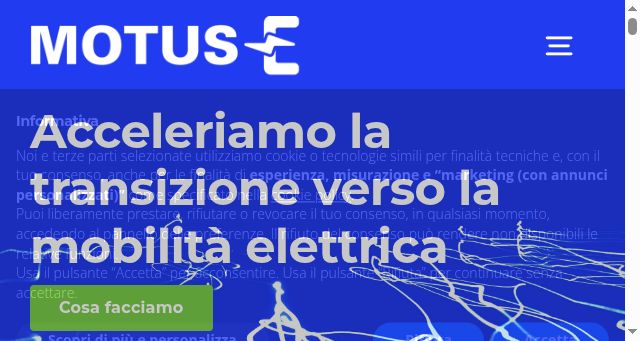 Screenshot of motus-e.org
