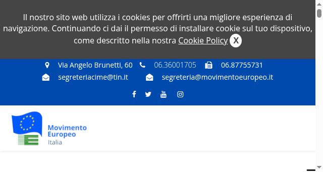 Screenshot of movimentoeuropeo.it