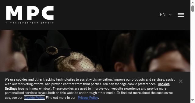 Screenshot of mpcvfx.com